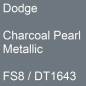 Preview: Dodge, Charcoal Pearl Metallic, FS8 / DT1643.